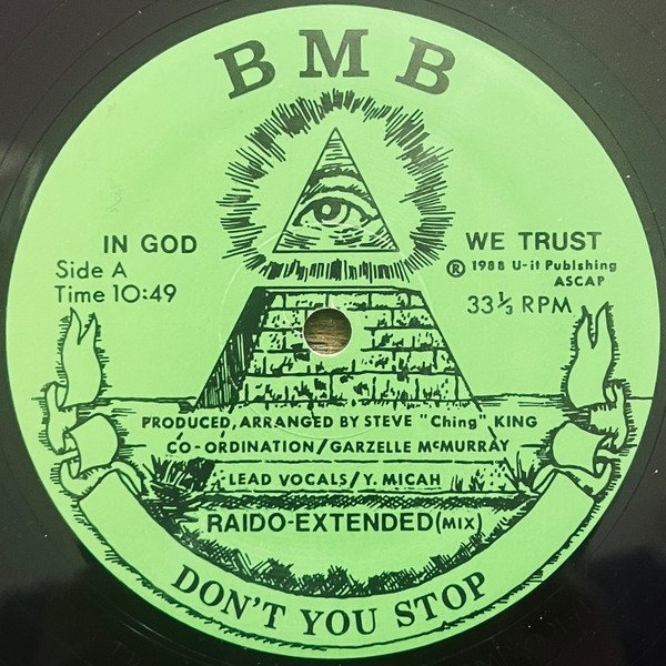BMB - Don't You Stop | Not On Label (BMB-001)