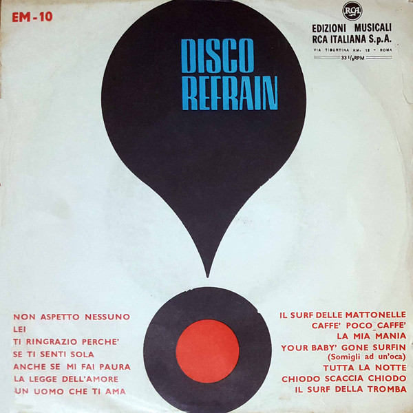 Various - Disco Refrain N. 10 | RCA Italiana (EM 10) - main