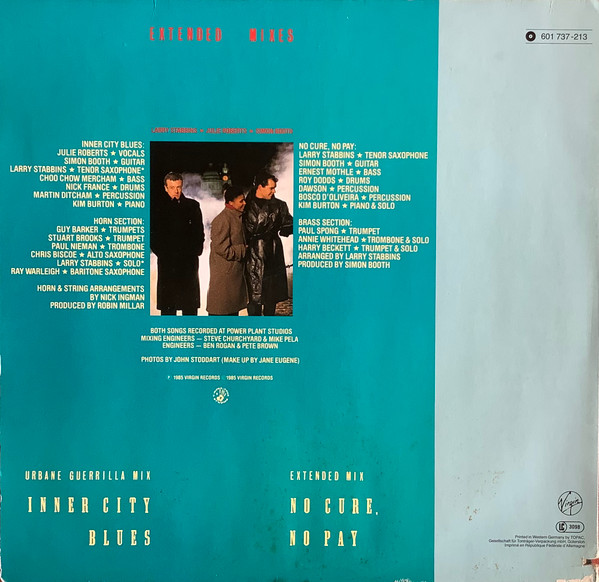 Working Week - Inner City Blues | Virgin (601 737) - 2