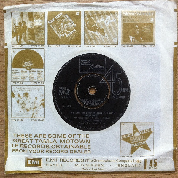 David Ruffin - My Whole World Ended (The Moment You Left Me) | Tamla Motown (TMG 689) - 4
