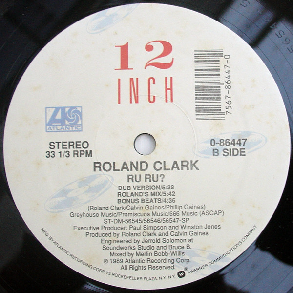 Roland Clark - RU RU? | Atlantic (0-86447) - 2