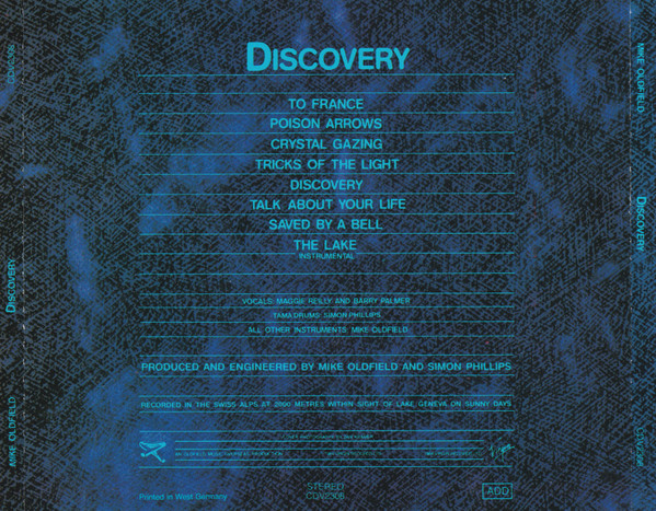 Mike Oldfield - Discovery | Virgin (CDV 2308) - 2
