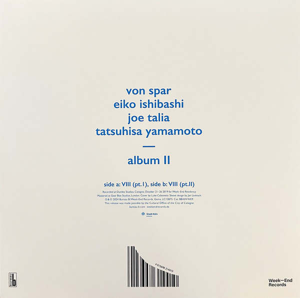 Von Spar , Eiko Ishibashi , Joe Talia , Tatsuhisa Yamamoto - Album II | Week-End Records (WE9) - 2