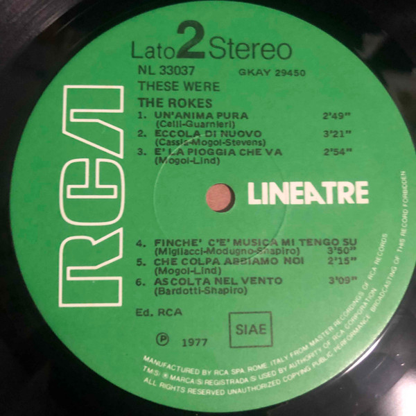 The Rokes - These Were The Rokes | RCA (NL 33037) - 4 The Rokes - These Were The Rokes | RCA (NL 33037) - 4
