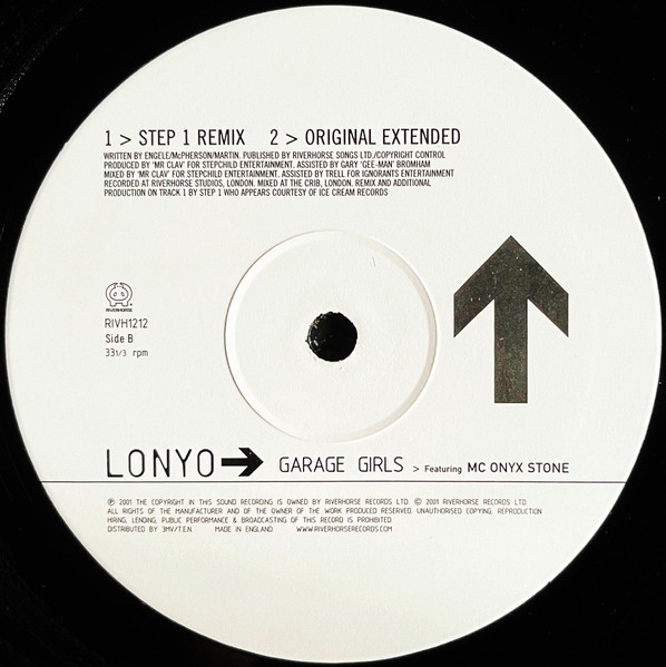 Lonyo Featuring MC Onyx Stone - Garage Girls (Featuring Mixes By Sunship + Step 1) | Riverhorse Records (RIVH1212) - 4 Lonyo Featuring MC Onyx Stone - Garage Girls (Featuring Mixes By Sunship + Step 1) | Riverhorse Records (RIVH1212) - 4