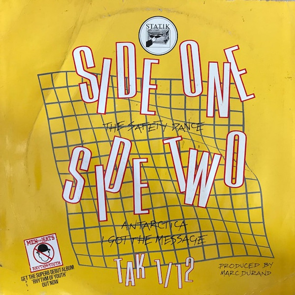 Men Without Hats - The Safety Dance (Extended 'Club Mix') | Statik Records (TAK 1/12) - 2 Men Without Hats - The Safety Dance (Extended 'Club Mix') | Statik Records (TAK 1/12) - 2