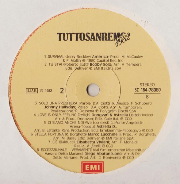 Various - Tuttosanremo 1982 | EMI (3C 164-78080/81) - 4 Various - Tuttosanremo 1982 | EMI (3C 164-78080/81) - 4