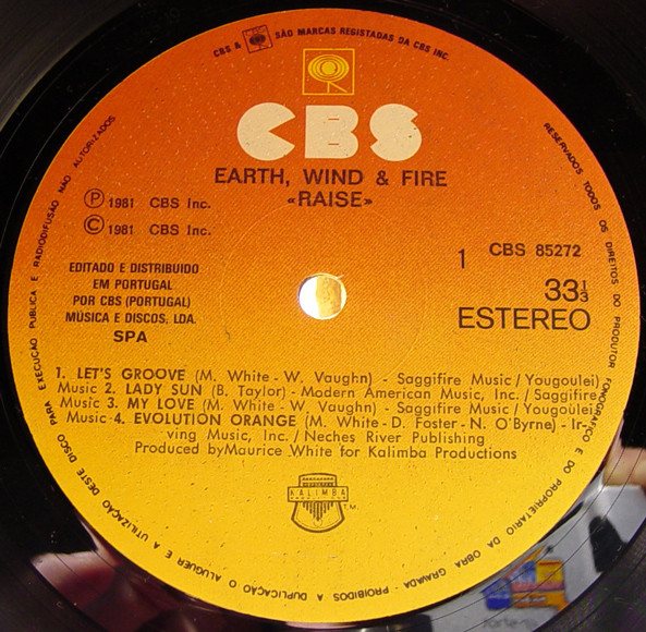 Earth, Wind & Fire - Raise! | CBS (CBS 85272) - 4