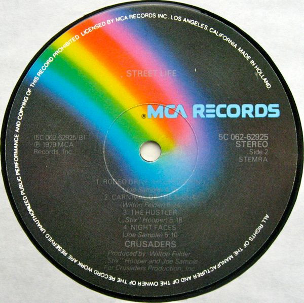 The Crusaders - Street Life | MCA Records (1A 062-62925) - 3 The Crusaders - Street Life | MCA Records (1A 062-62925) - 3
