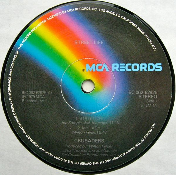 The Crusaders - Street Life | MCA Records (1A 062-62925) - 4 The Crusaders - Street Life | MCA Records (1A 062-62925) - 4