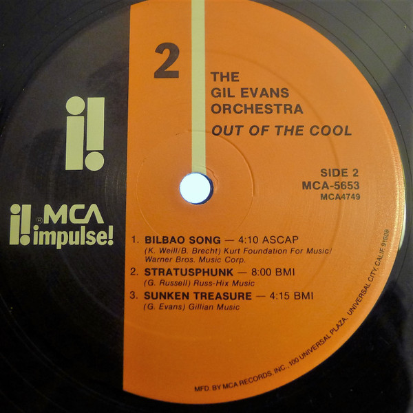Gil Evans And His Orchestra - Out Of The Cool | MCA Impulse! (MCA-5653) - 4 Gil Evans And His Orchestra - Out Of The Cool | MCA Impulse! (MCA-5653) - 4