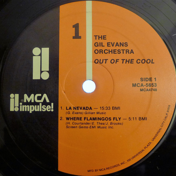 Gil Evans And His Orchestra - Out Of The Cool | MCA Impulse! (MCA-5653) - 3 Gil Evans And His Orchestra - Out Of The Cool | MCA Impulse! (MCA-5653) - 3