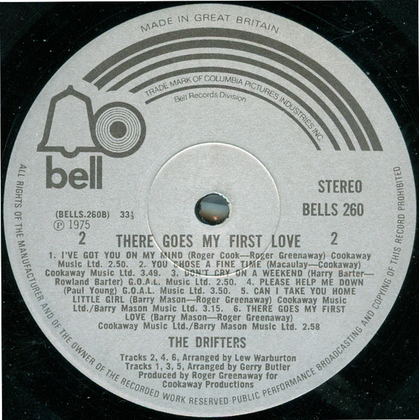 The Drifters - There Goes My First Love | Bell Records (BELLS 260) - 4