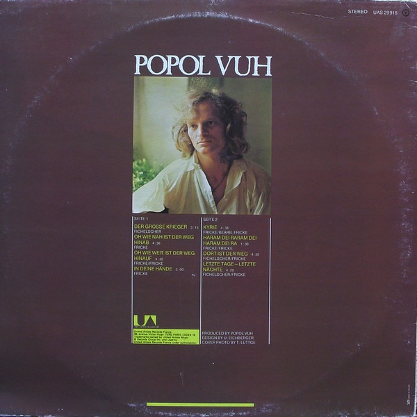 Popol Vuh - Letzte Tage - Letzte Nächte | United Artists Records (UAS 29 916) - 2 Popol Vuh - Letzte Tage - Letzte Nächte | United Artists Records (UAS 29 916) - 2