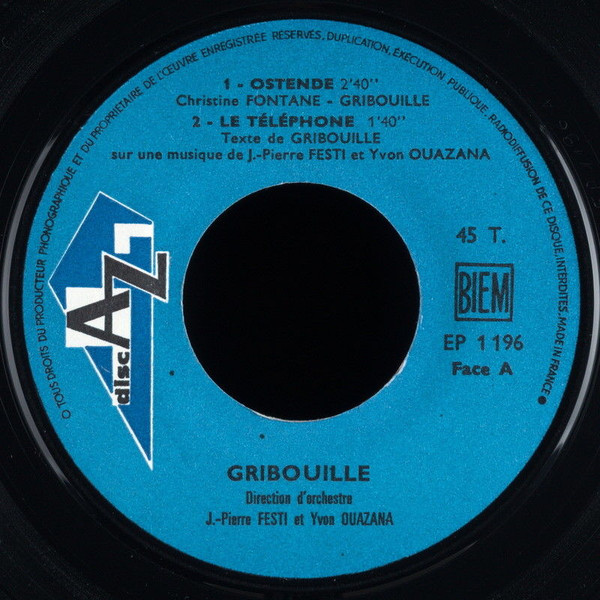 Gribouille - Ostende | Disc'Az (EP 1 196) - 3