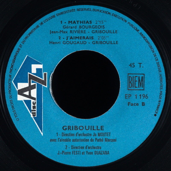 Gribouille - Ostende | Disc'Az (EP 1 196) - 4