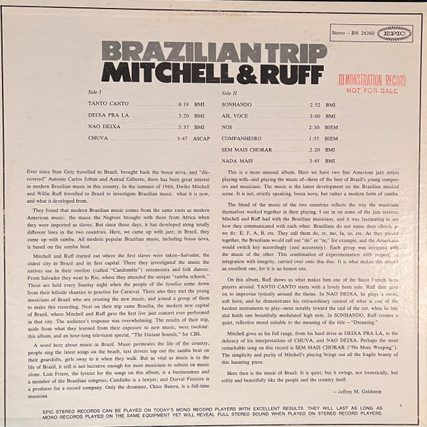 The Mitchell-Ruff Duo - Brazilian Trip | Epic (BN 26360) - 4 The Mitchell-Ruff Duo - Brazilian Trip | Epic (BN 26360) - 4