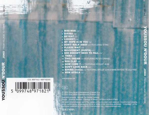 Youssou N'Dour - Joko (From Village To Town) | Columbia (COL 489718-2) - 2 Youssou N'Dour - Joko (From Village To Town) | Columbia (COL 489718-2) - 2