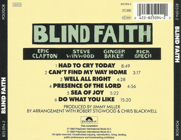Blind Faith - Blind Faith | Polydor (825094-2) - main