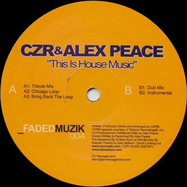 CZR & Alex Peace - This Is House Music | Faded Muzik (FM004) - main