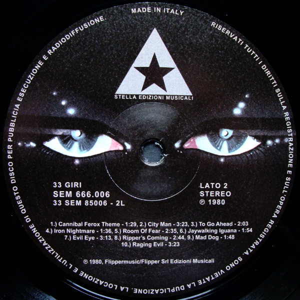 Budy Maglione , Roberto Donati - Mangiati Vivi! / Eaten Alive! (Original Motion Picture Soundtrack) | Stella Edizioni Musicali (SEM 85006) - 4 Budy Maglione , Roberto Donati - Mangiati Vivi! / Eaten Alive! (Original Motion Picture Soundtrack) | Stella Edizioni Musicali (SEM 85006) - 4