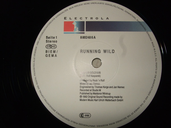 Running Wild - Lead Or Gold | EMI Electrola (8 80248 6)