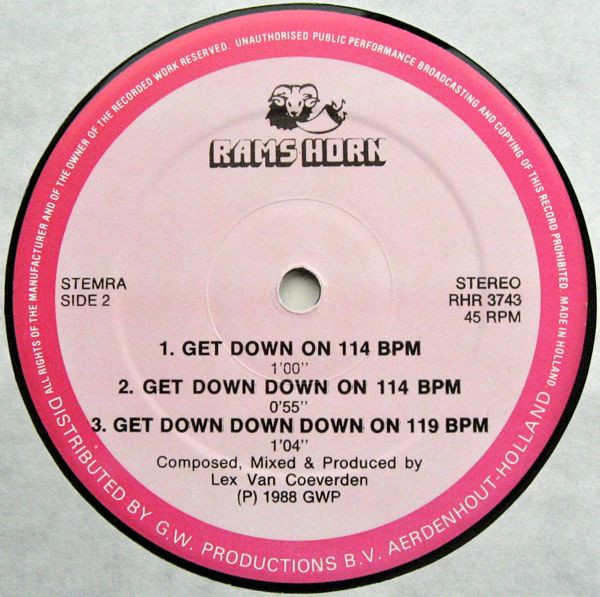 Lex Van Coeverden - The Get Down Mix | Rams Horn Records (RHR 3743) - 4 Lex Van Coeverden - The Get Down Mix | Rams Horn Records (RHR 3743) - 4