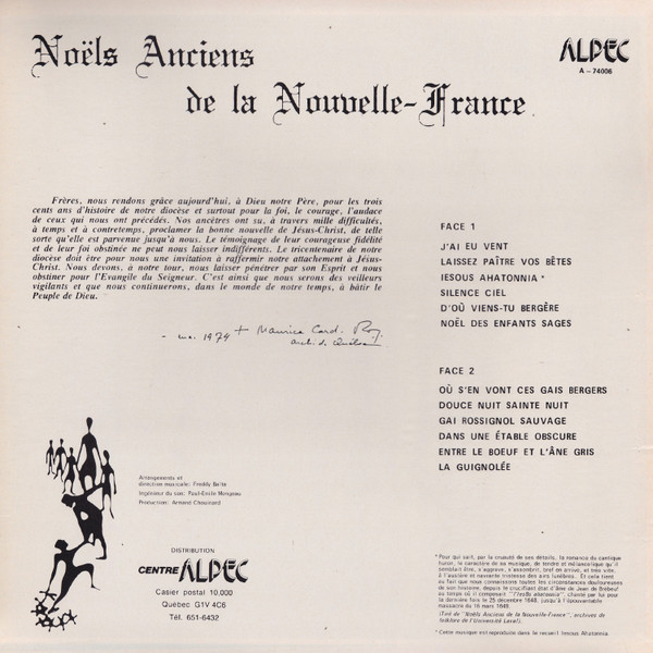 Monique Miville-Deschênes - Noëls Anciens De La Nouvelle-France | Alpec (A-74006) - 2 Monique Miville-Deschênes - Noëls Anciens De La Nouvelle-France | Alpec (A-74006) - 2