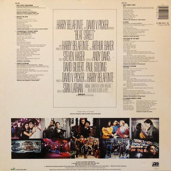 Various - Beat Street (Original Motion Picture Soundtrack Volume 1) | Atlantic (780 154-1) - 2