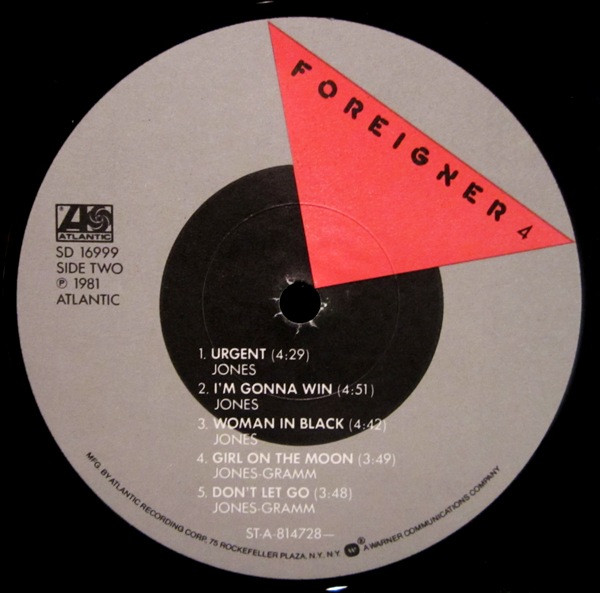 Foreigner - 4 | Atlantic (SD 16999) - 4 Foreigner - 4 | Atlantic (SD 16999) - 4