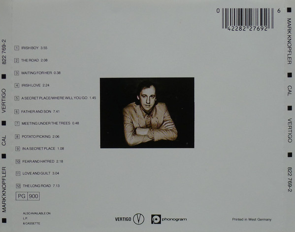 Mark Knopfler - Music By Mark Knopfler From The Film Cal | Vertigo (822 769-2) - 2