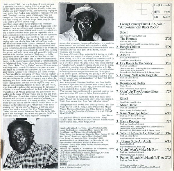 Various - Afro-American Blues Roots | L+R Records (LR 42.037) - 2 Various - Afro-American Blues Roots | L+R Records (LR 42.037) - 2