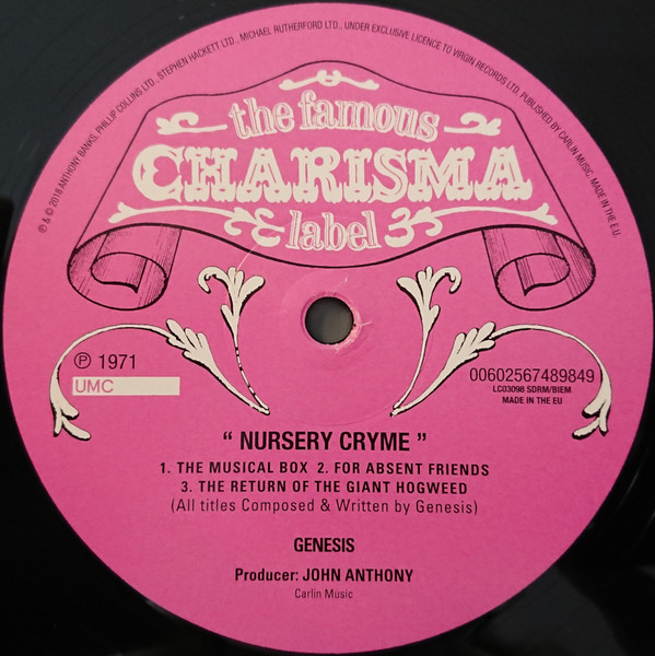 Genesis - Nursery Cryme | Charisma (00602567489849) - 4