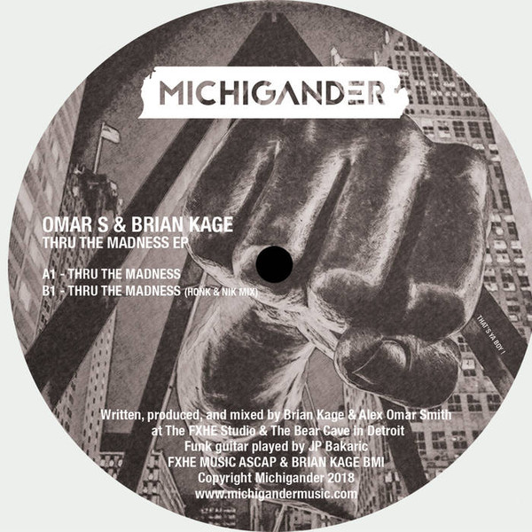 Omar-S & Brian Kage - Thru The Madness EP | Michigander (MM03) - main Omar-S & Brian Kage - Thru The Madness EP | Michigander (MM03) - main