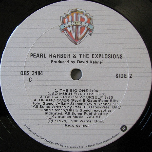 Pearl Harbor And The Explosions - Pearl Harbor And The Explosions | Warner Bros. Records (QBS 3404) - 4 Pearl Harbor And The Explosions - Pearl Harbor And The Explosions | Warner Bros. Records (QBS 3404) - 4