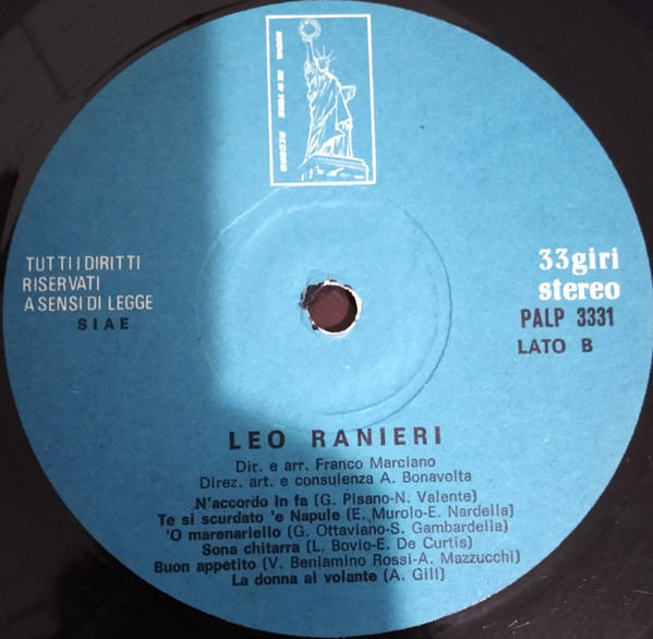 Leo Ranieri - Leo Ranieri | Nuova New York Record (PALP 3331) - 4 Leo Ranieri - Leo Ranieri | Nuova New York Record (PALP 3331) - 4