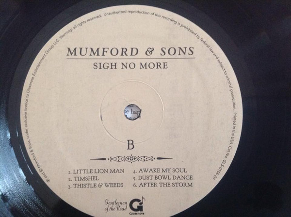 Mumford & Sons - Sigh No More | Glassnote (GLS-0109-01) - 4