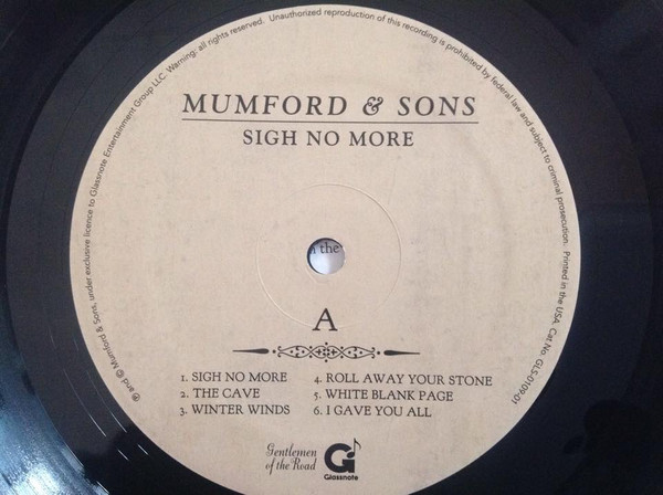 Mumford & Sons - Sigh No More | Glassnote (GLS-0109-01) - 3
