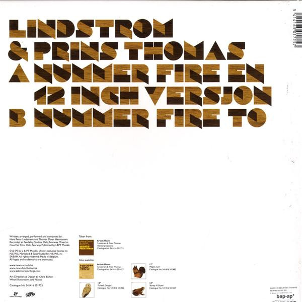 Lindstrøm & Prins Thomas - Nummer Fire EP | Eskimo Recordings (541416 501725) - 2
