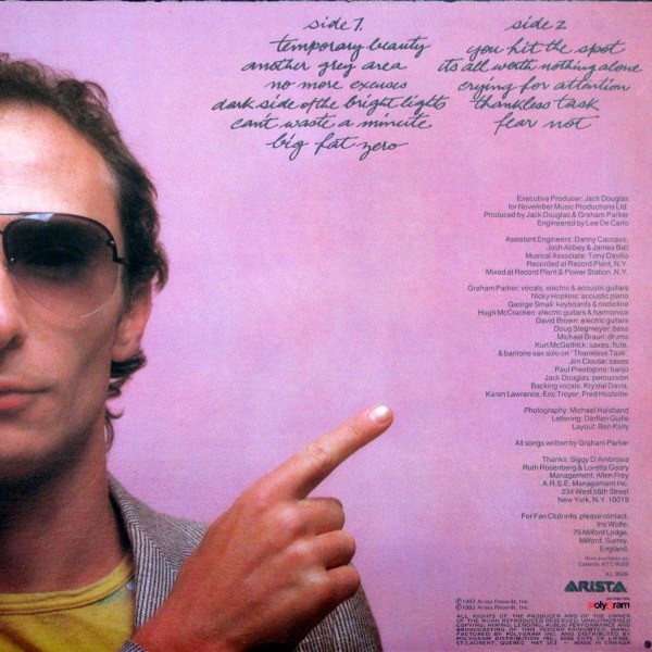 Graham Parker - Another Grey Area | Arista (AL 9589) - 2