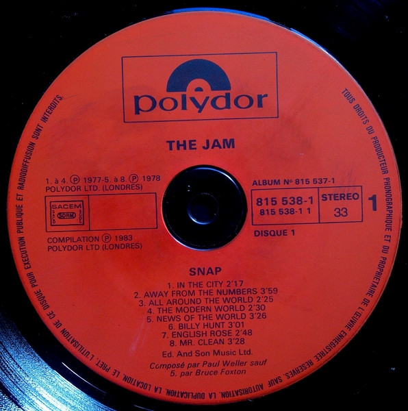 The Jam - Snap! | Polydor (815 537-1) - 3 The Jam - Snap! | Polydor (815 537-1) - 3
