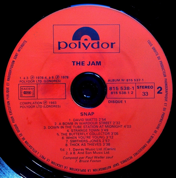 The Jam - Snap! | Polydor (815 537-1) - 4 The Jam - Snap! | Polydor (815 537-1) - 4