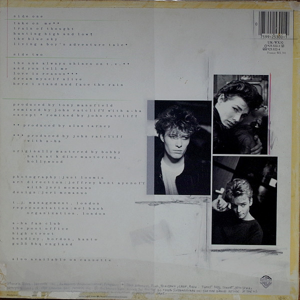 a-ha - Hunting High And Low | Warner Bros. Records (925300-1) - 2 a-ha - Hunting High And Low | Warner Bros. Records (925300-1) - 2