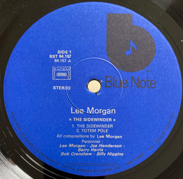 Lee Morgan - The Sidewinder [Vinyl] | Blue Note (BST 84157-U) - 3