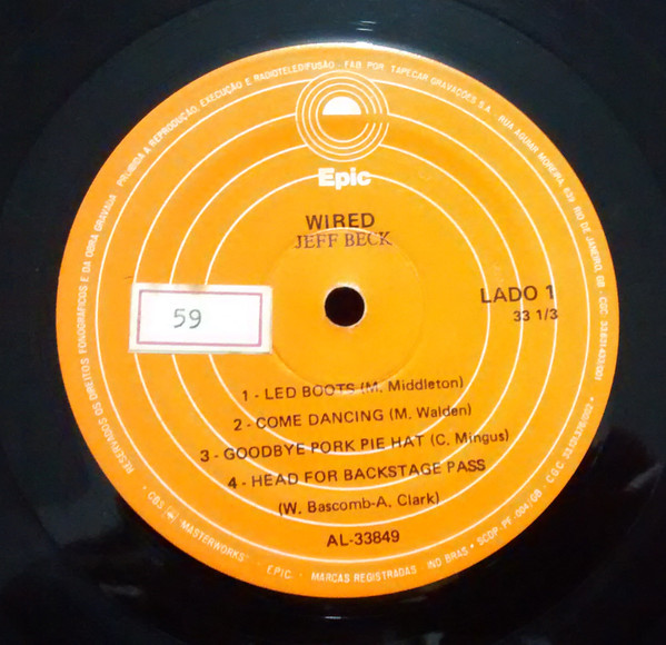 Jeff Beck - Wired | Epic (144180) - 3
