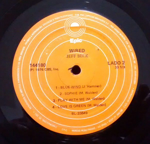 Jeff Beck - Wired | Epic (144180) - 4