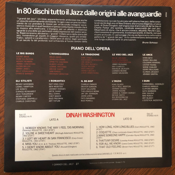 Dinah Washington - Dinah Washington | Fabbri Editori (GdJ 27) - 2 Dinah Washington - Dinah Washington | Fabbri Editori (GdJ 27) - 2