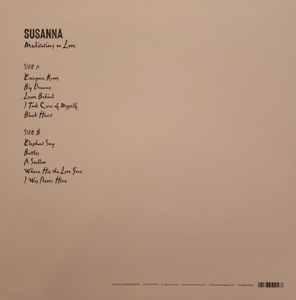Susanna - Meditations On Love | SusannaSonata (SONATALP080) - 2 Susanna - Meditations On Love | SusannaSonata (SONATALP080) - 2