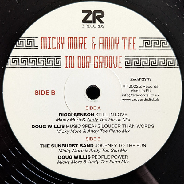 Micky More & Andy Tee - In Our Groove | Z Records (Zedd12343)