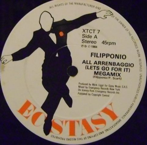 Filipponio / Natasha King - All'Arrembaggio (Let's Go For It) Megamix / AM-FM (Megamix) | Ecstasy (XTCT 7)